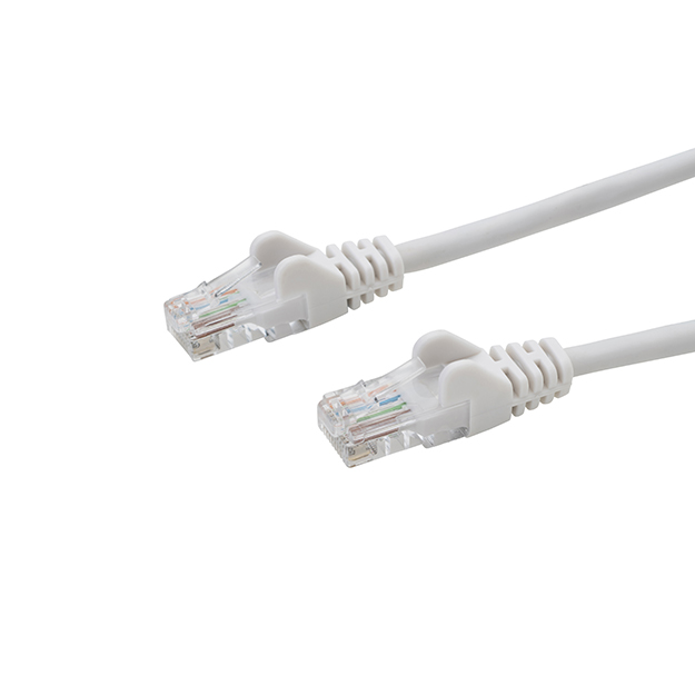 RJ45 CAT5e UTP Stranded Flush Moulded Network Cable 24AWG - White